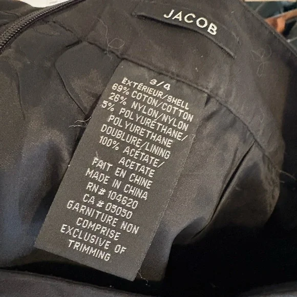 Jacob Black Cotton Blend Skirt - Picture 3 of 5